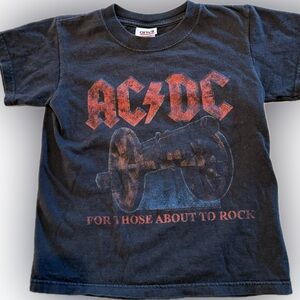 Authentic Tour Band T Shirt | AC-DC | Kids Size 4-6